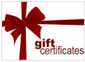 Spa Olivia gift certificates $25, $50 and $100