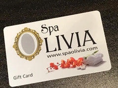 Spa Olivia reloadable gift cards