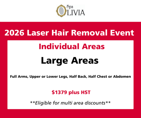 Laser Event 2026: Large Areas | Full Arms, Upper or Lower Legs, Half Back, Half Chest or Abdomen