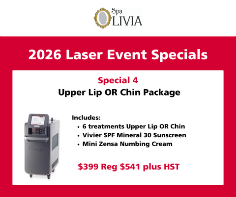 Laser Event Show Special 2026  # 4 Upper Lip OR Chin plus Sunscreen and Mini Zensa