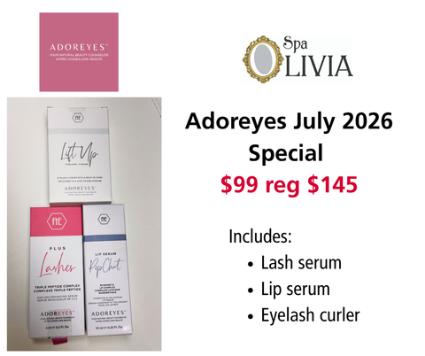 AdorEyes July 2026 special for lashes, lips and brows $99 reg $145
