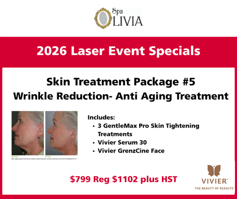 Laser event 2026  GentleMax Pro Show Special #5 -Wrinkle Reduction Anti-Aging Treatment $799 reg $1102 (plus HST)